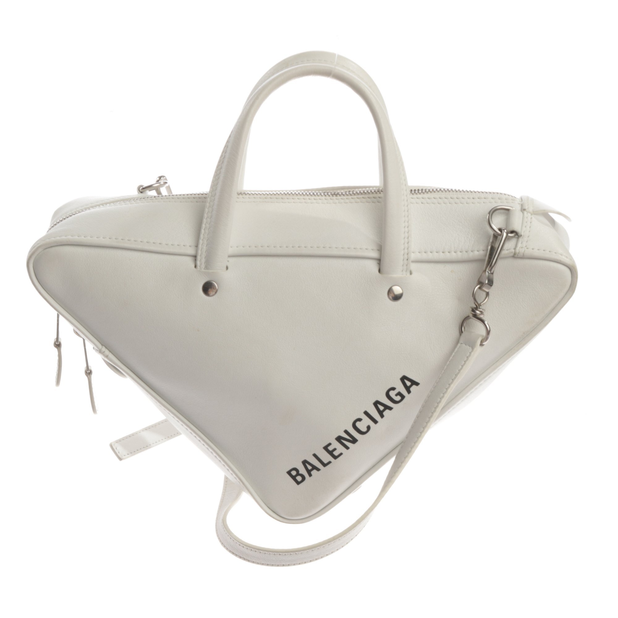 Triangle leather bag