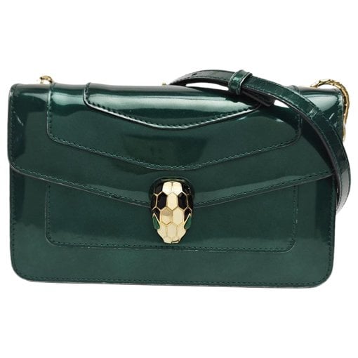 Patent leather handbag