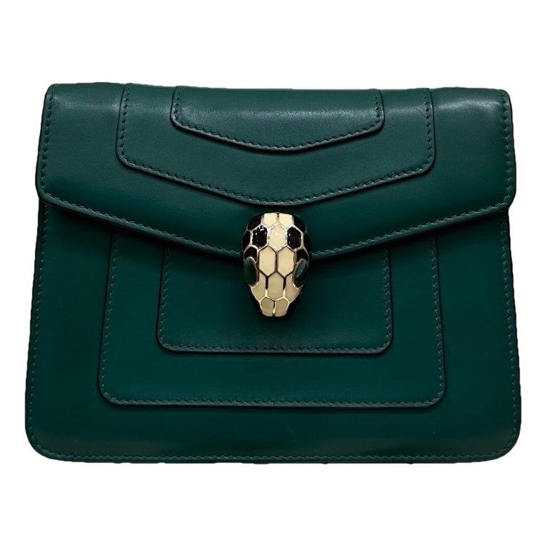 Serpenti leather handbag