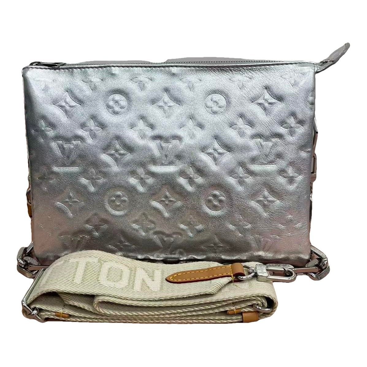 Coussin leather handbag