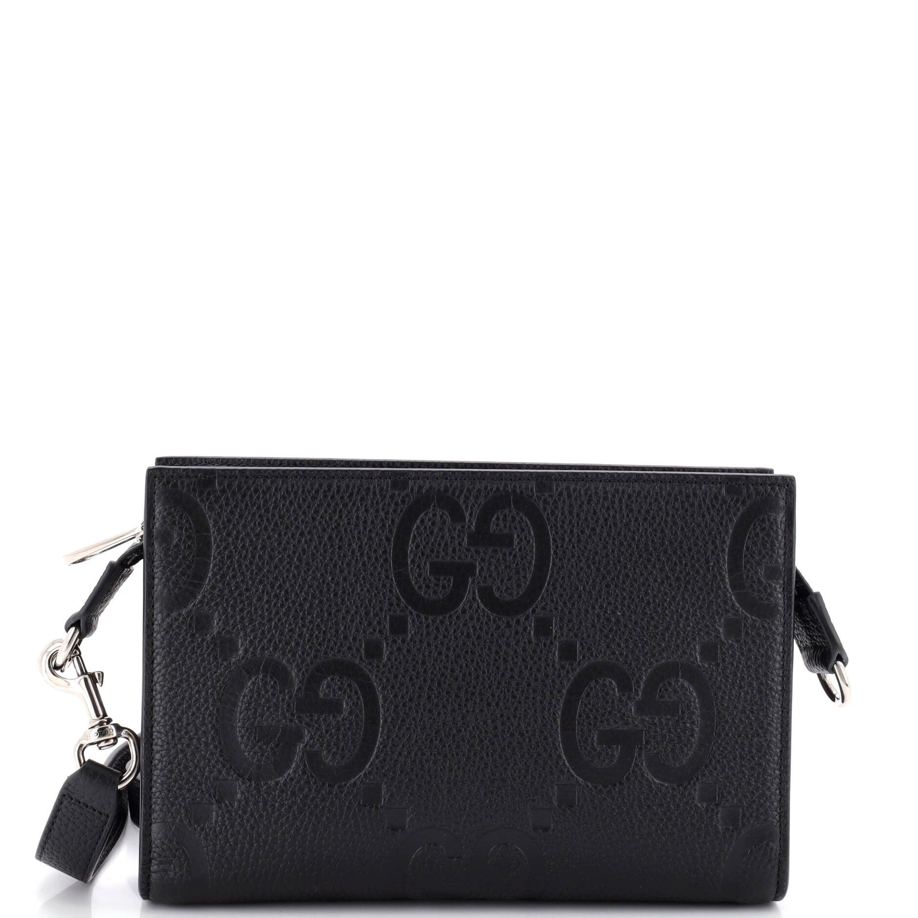 Zip Crossbody Bag Jumbo GG Embossed Leather