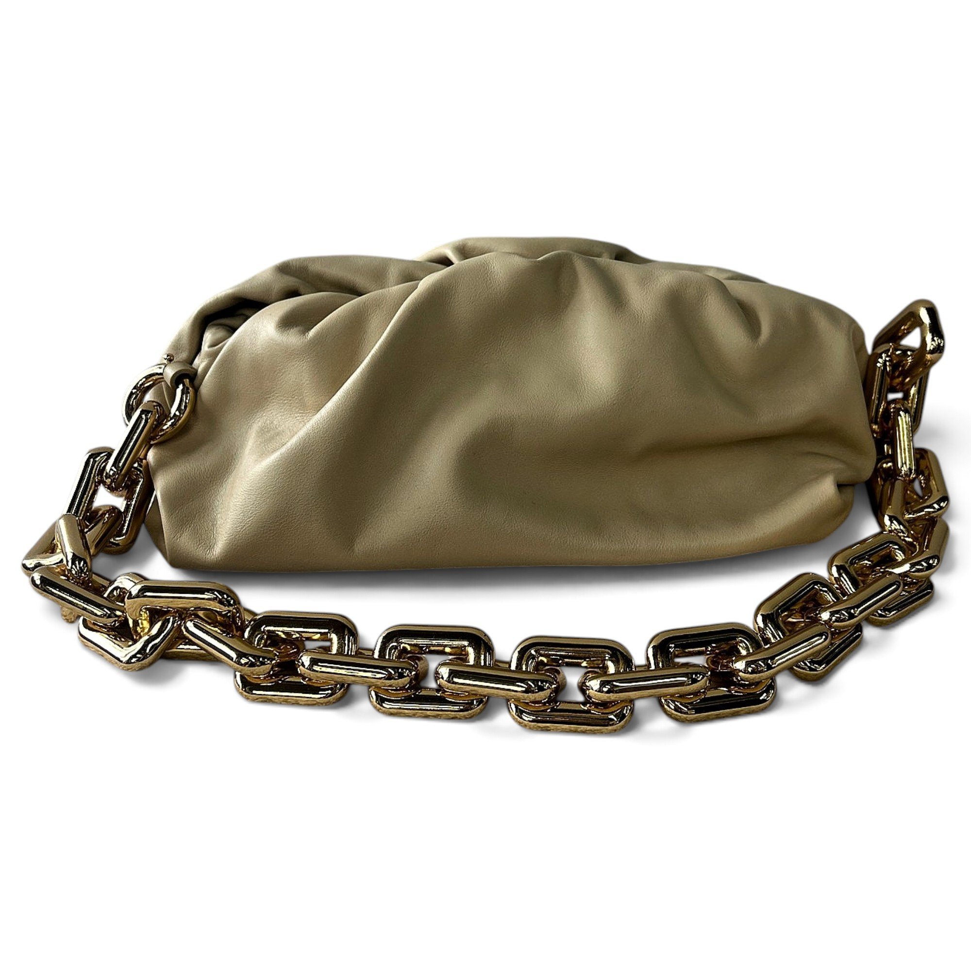 Chain Pouch leather handbag