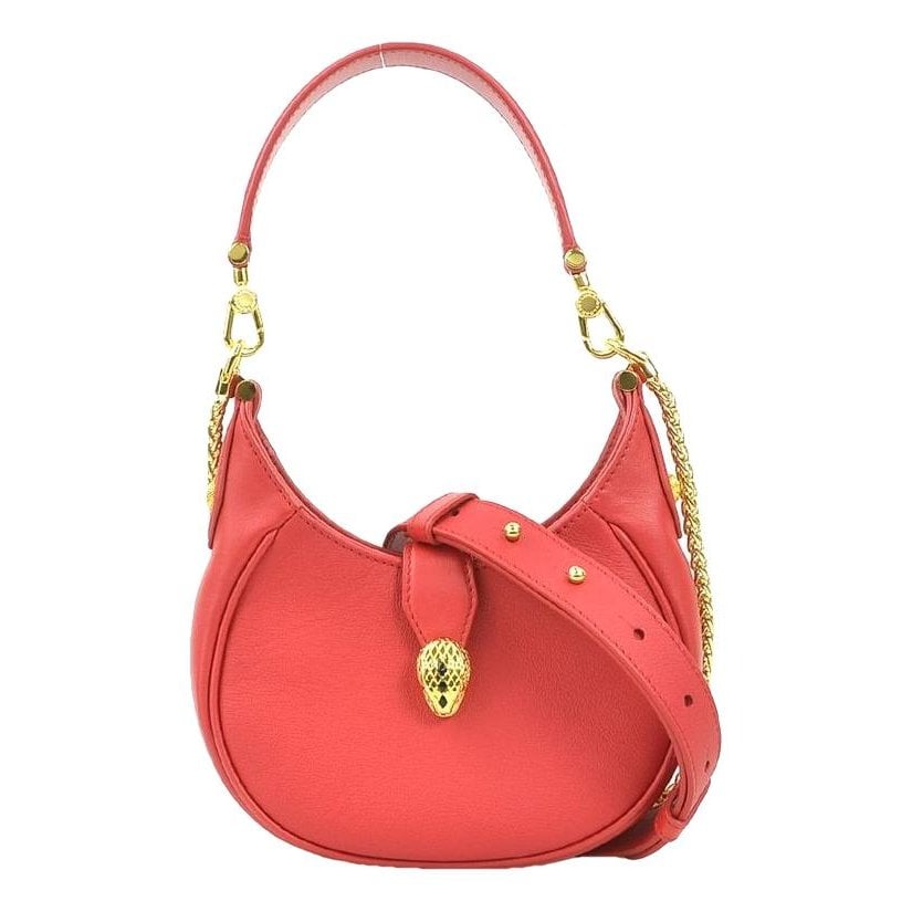Serpenti leather handbag