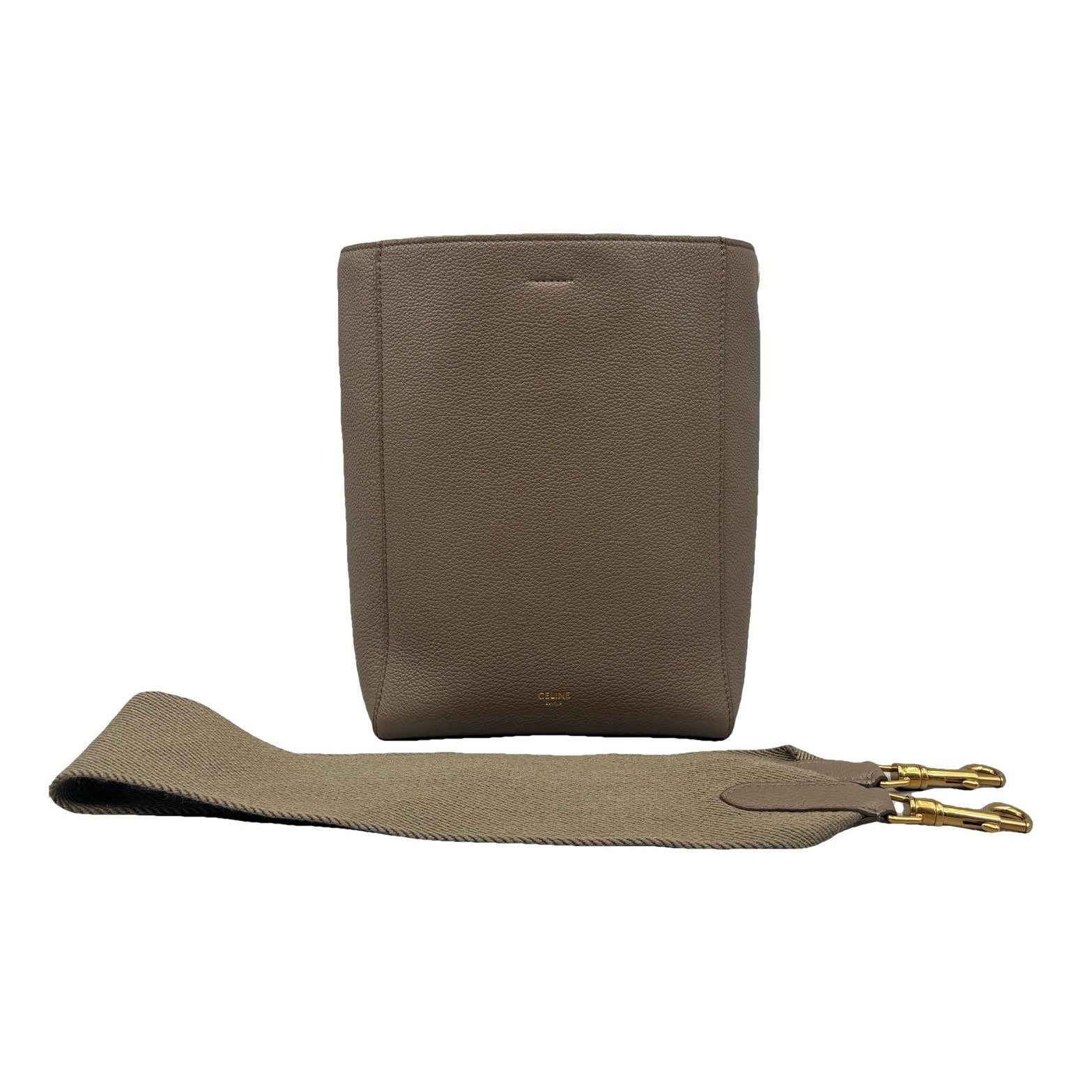 Seau Sangle leather handbag