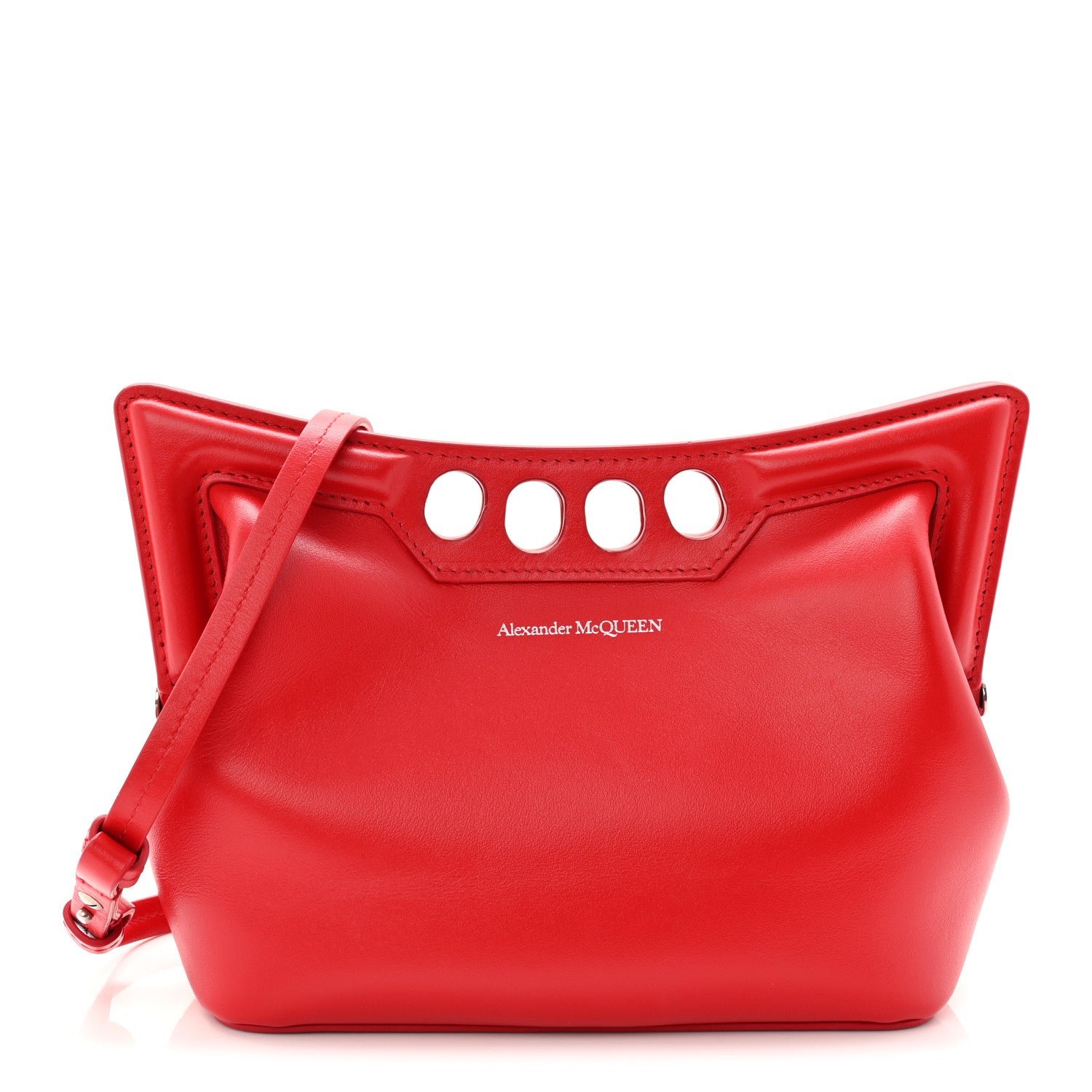 Alexander McQueen Alexander McQueen Calfskin The Peak Mini Bag Welsh Red