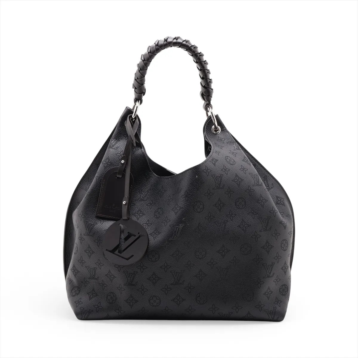 Louis Vuitton Mahina Carmel Hobo M52950 Black