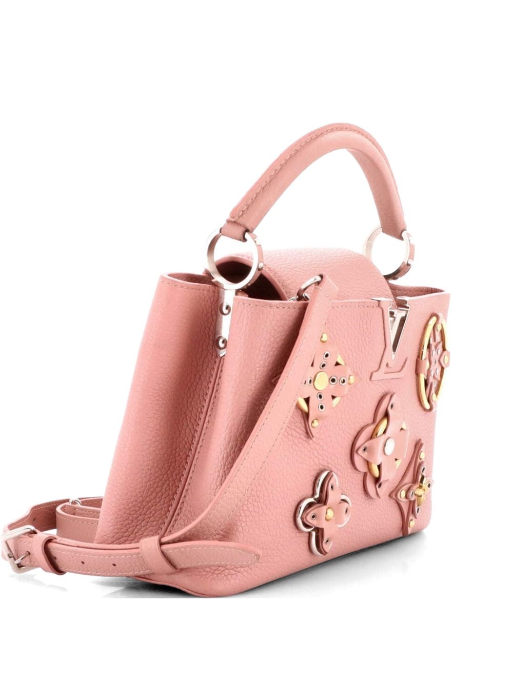 Capucines Bag Leather with Embellished Detail BB shoulder bag