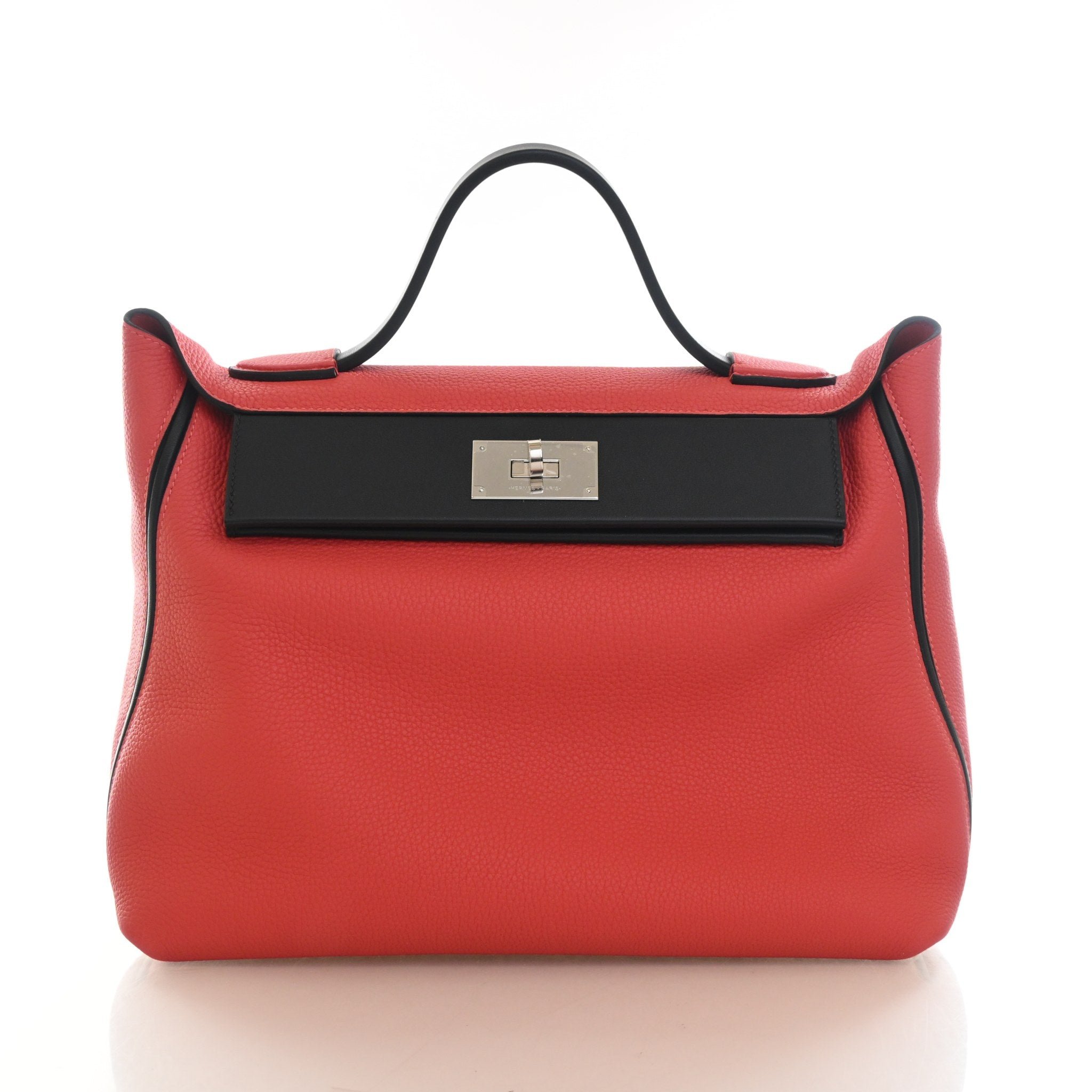 Hermes Rouge Pivoine Clemence 24/24 35