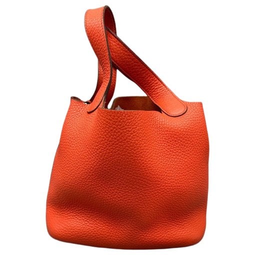Hermes Picotin leather handbag
