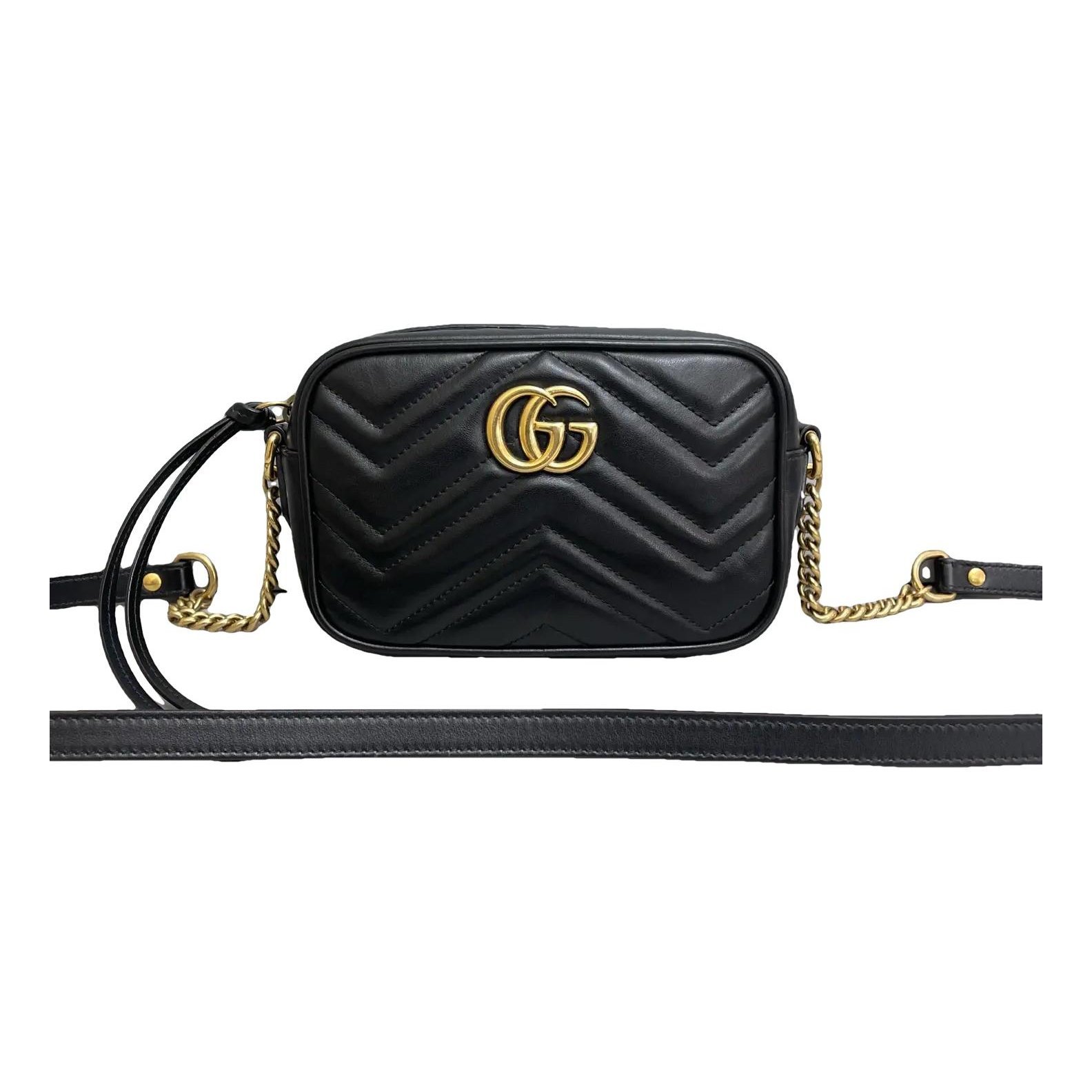 GG Marmont Triple zip leather handbag