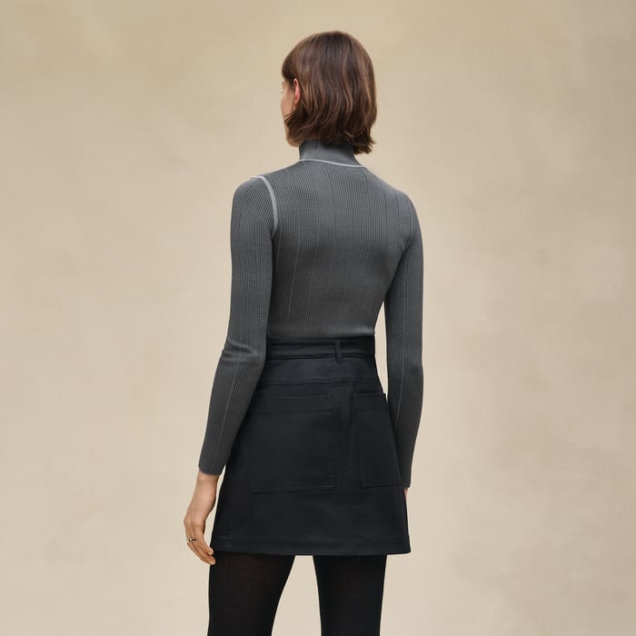 Noir Wrap Miniskirt