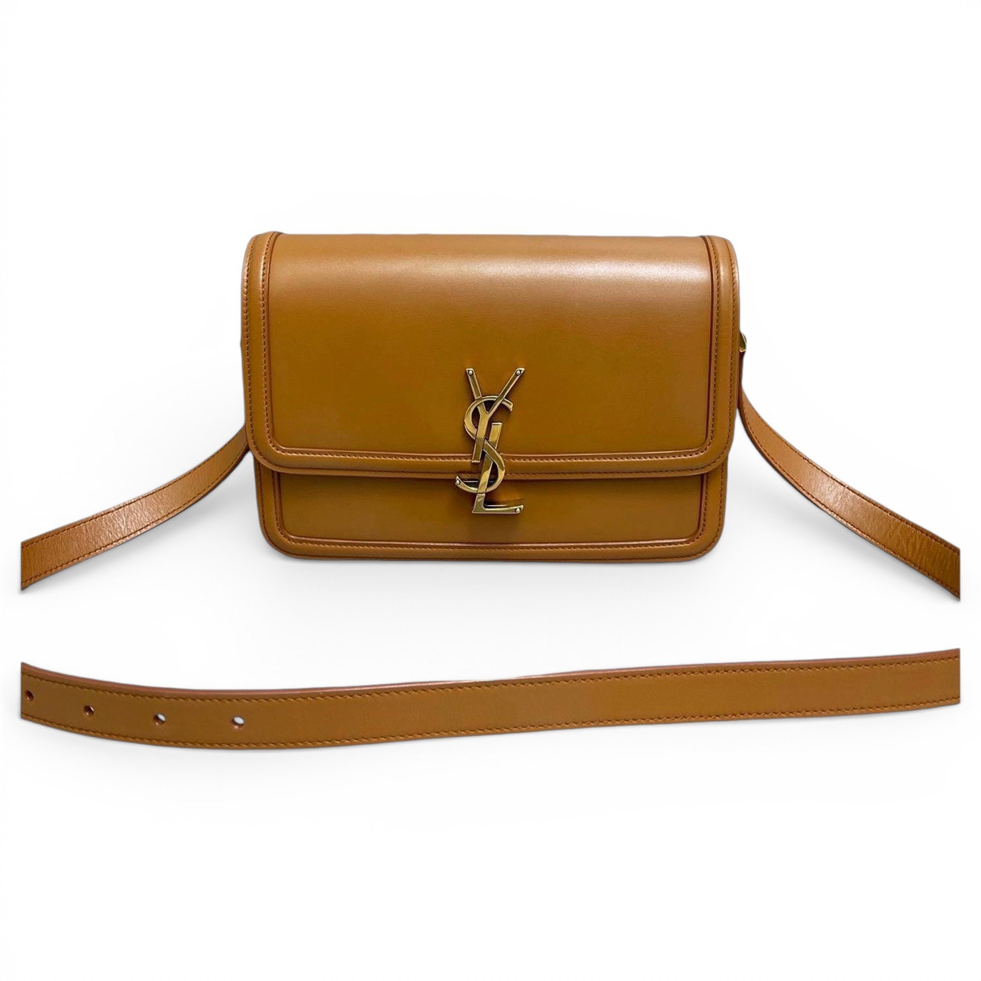 Solférino leather handbag