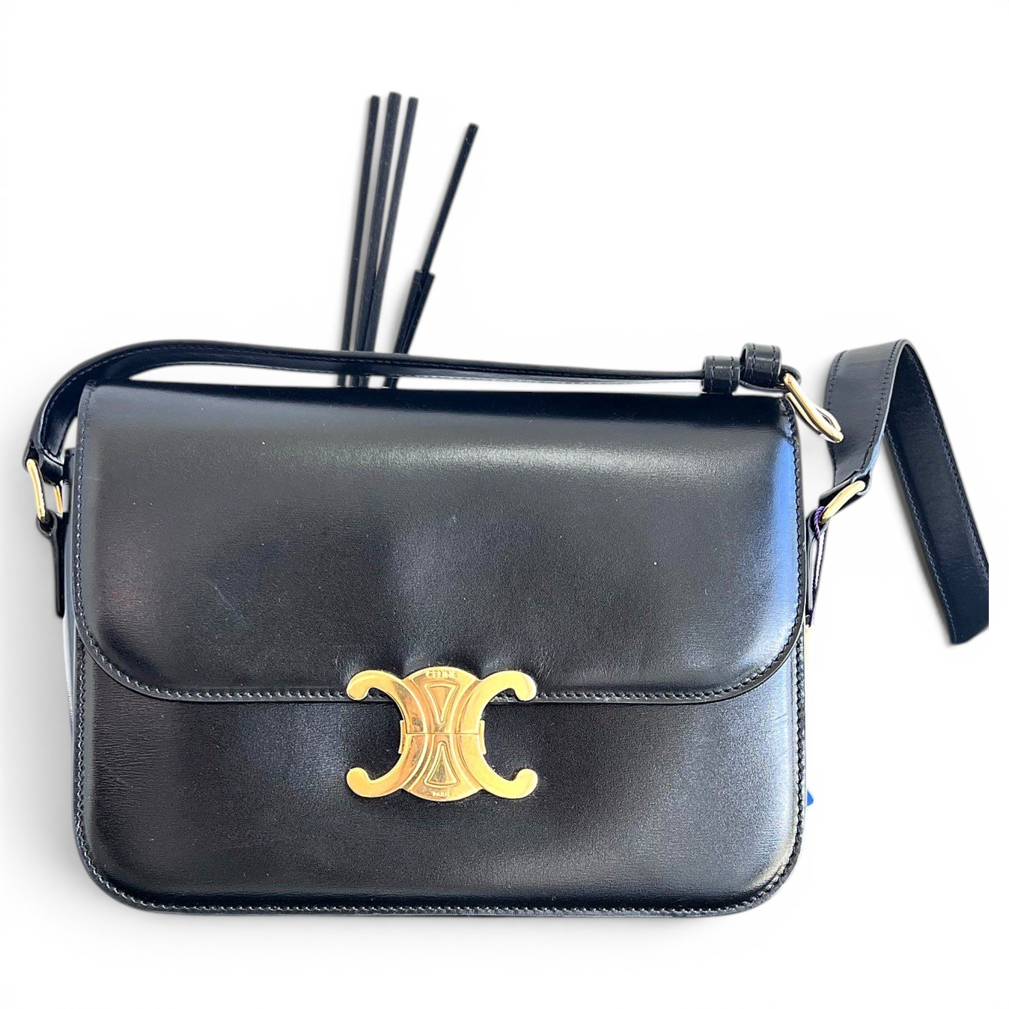 Triomphe leather handbag