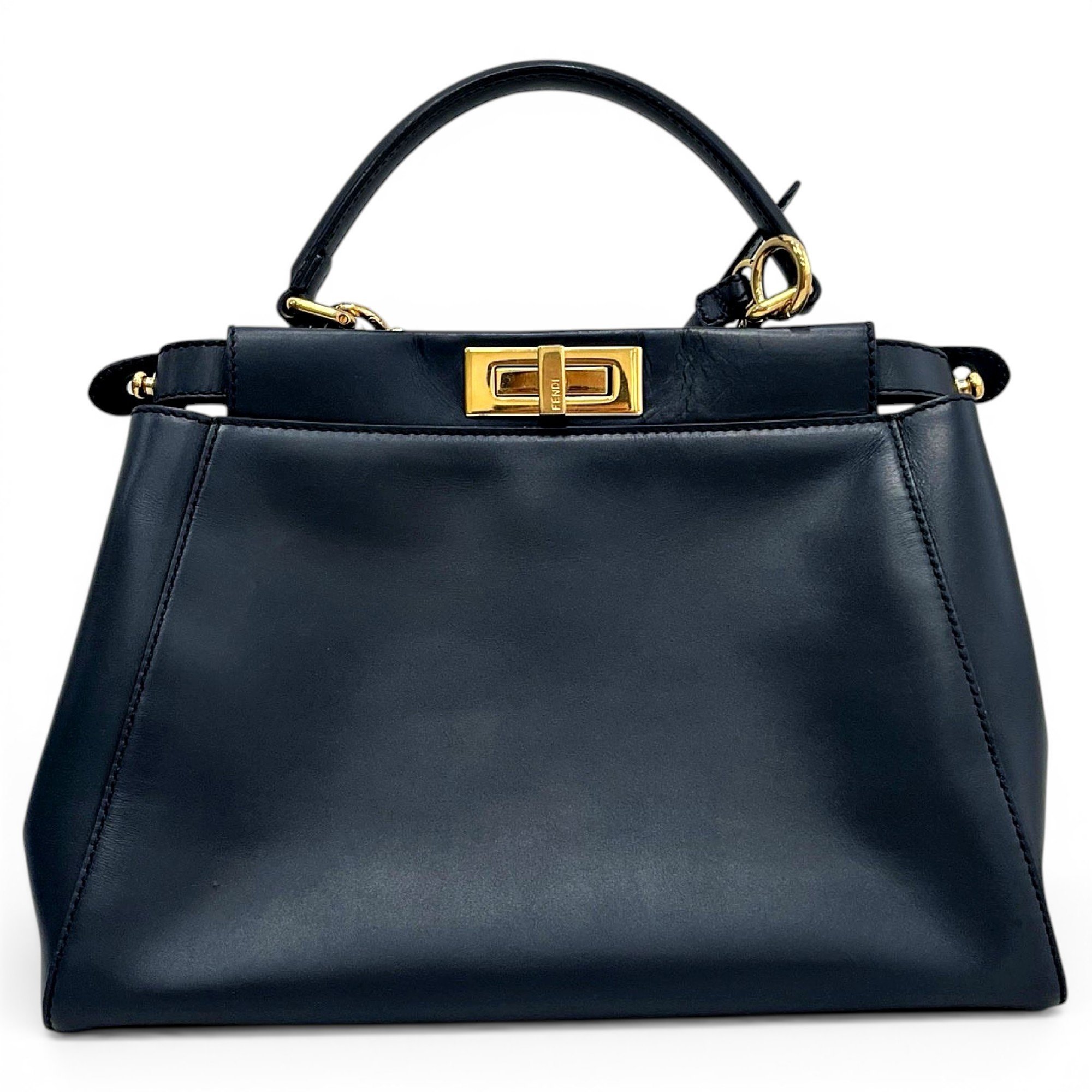 Peekaboo leather handbag