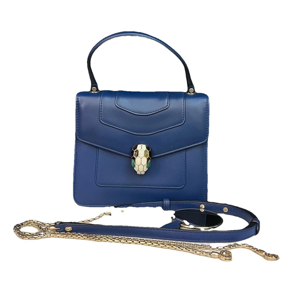 Serpenti leather handbag