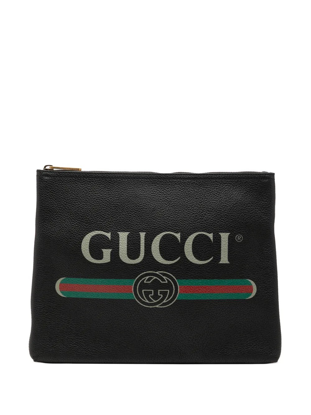 2016-2026 Medium Calfskin Logo Portfolio clutch bag