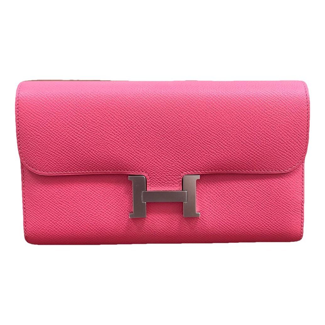 Constance leather clutch bag