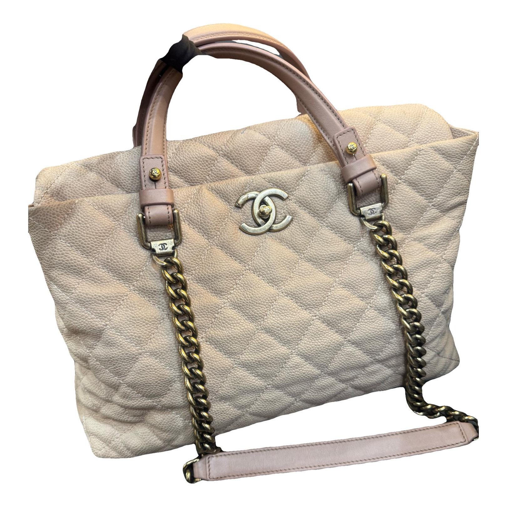 Executive leather tote