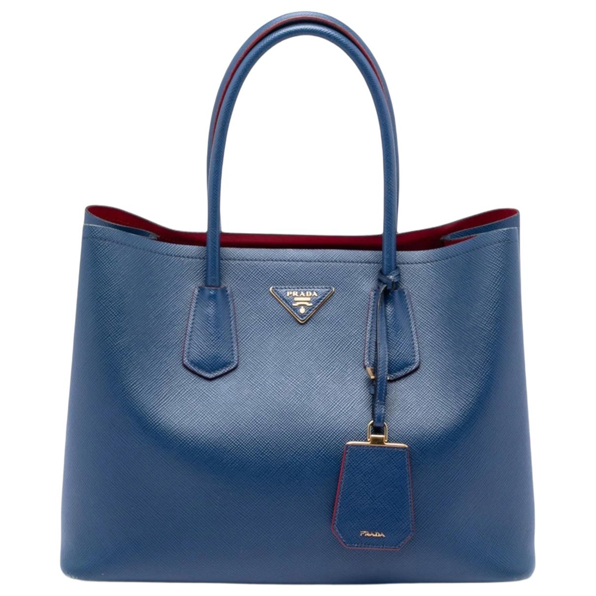 Double leather satchel
