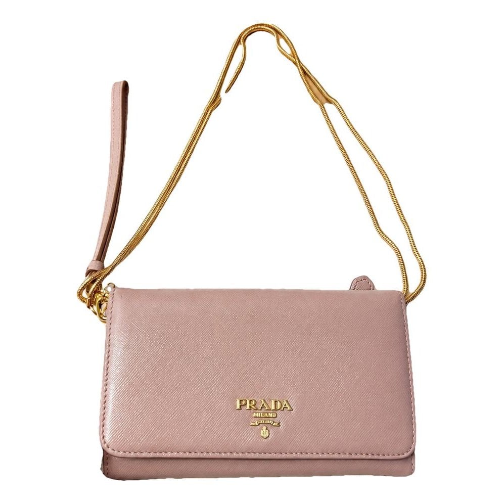 Leather clutch bag