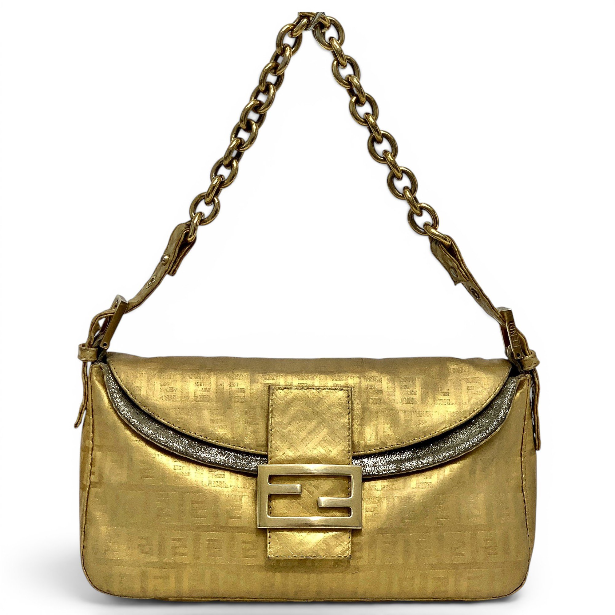 Baguette leather handbag