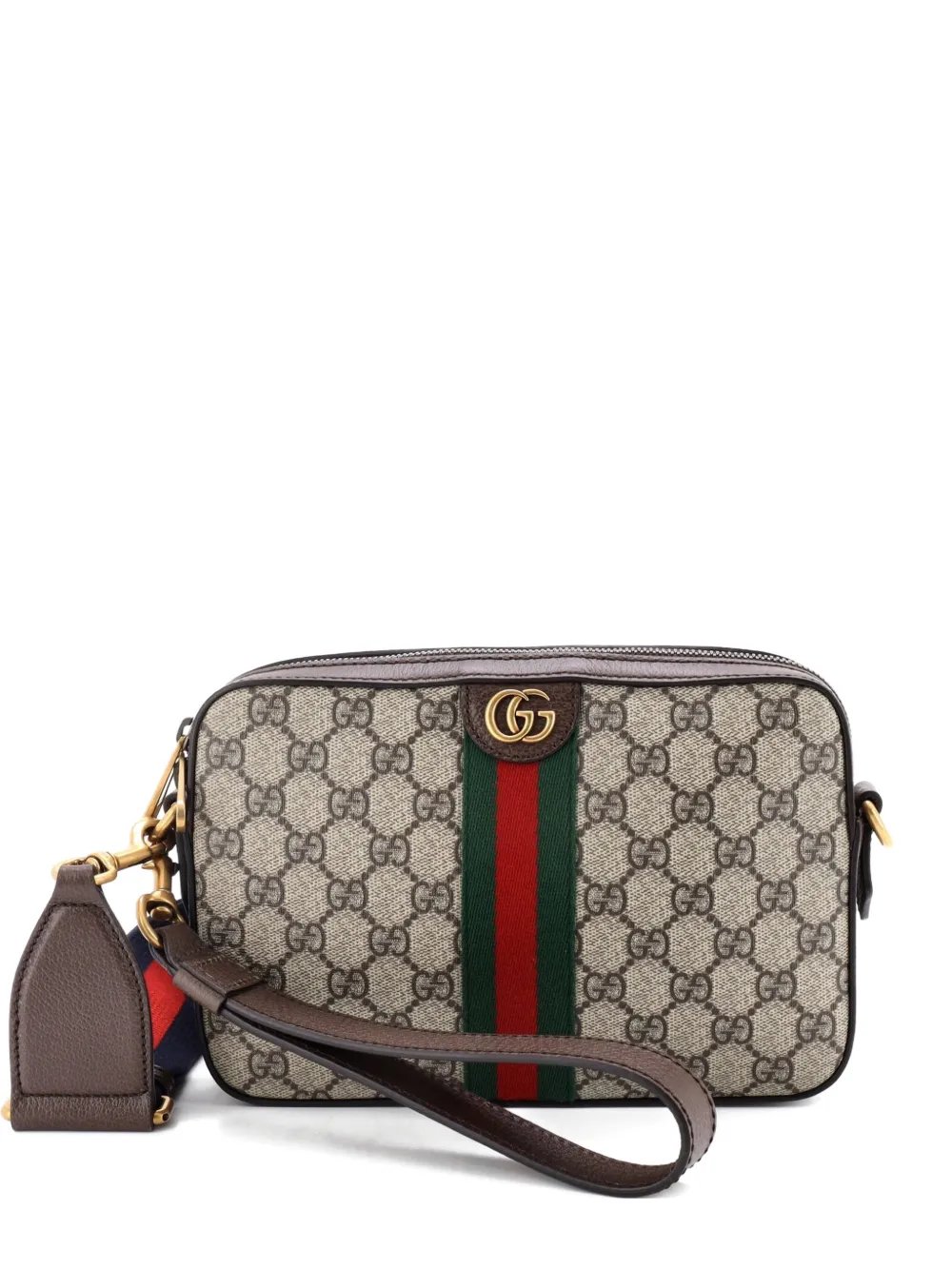 Ophidia Zip Wristlet Shoulder Bag GG Coated Canvas Small crossbody bag