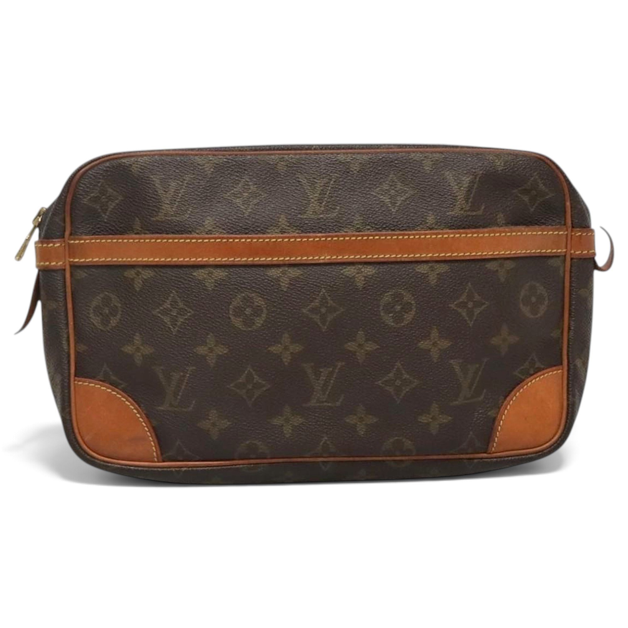 Leather clutch bag