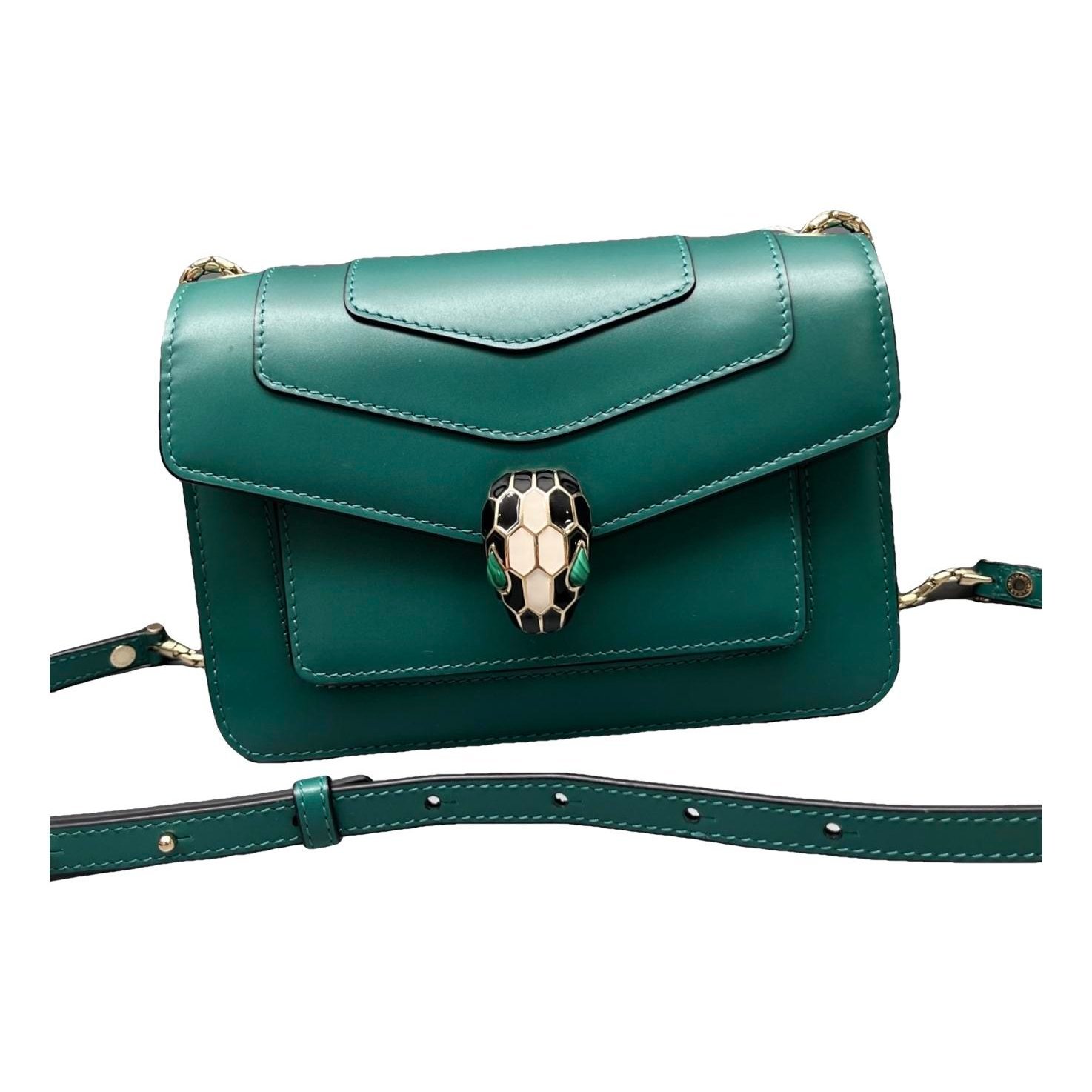Serpenti leather handbag