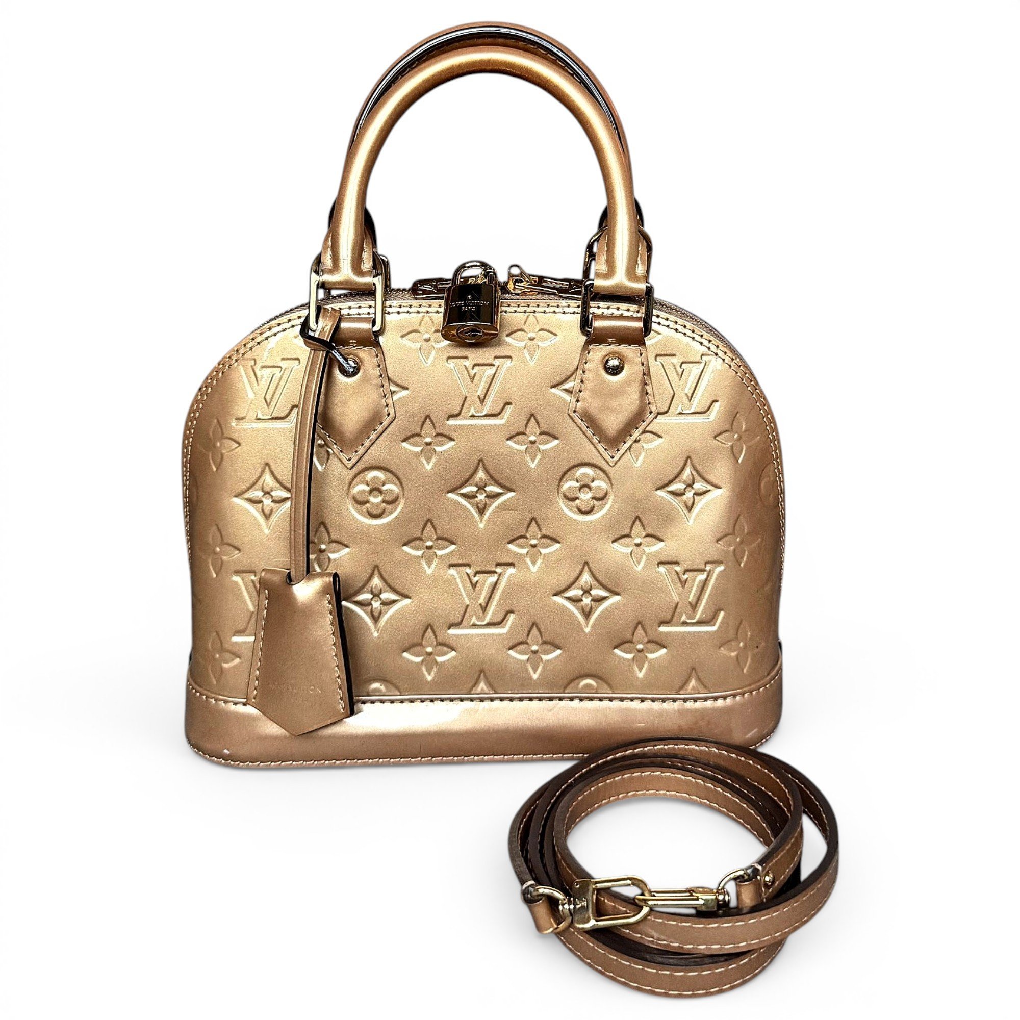 Alma BB patent leather handbag