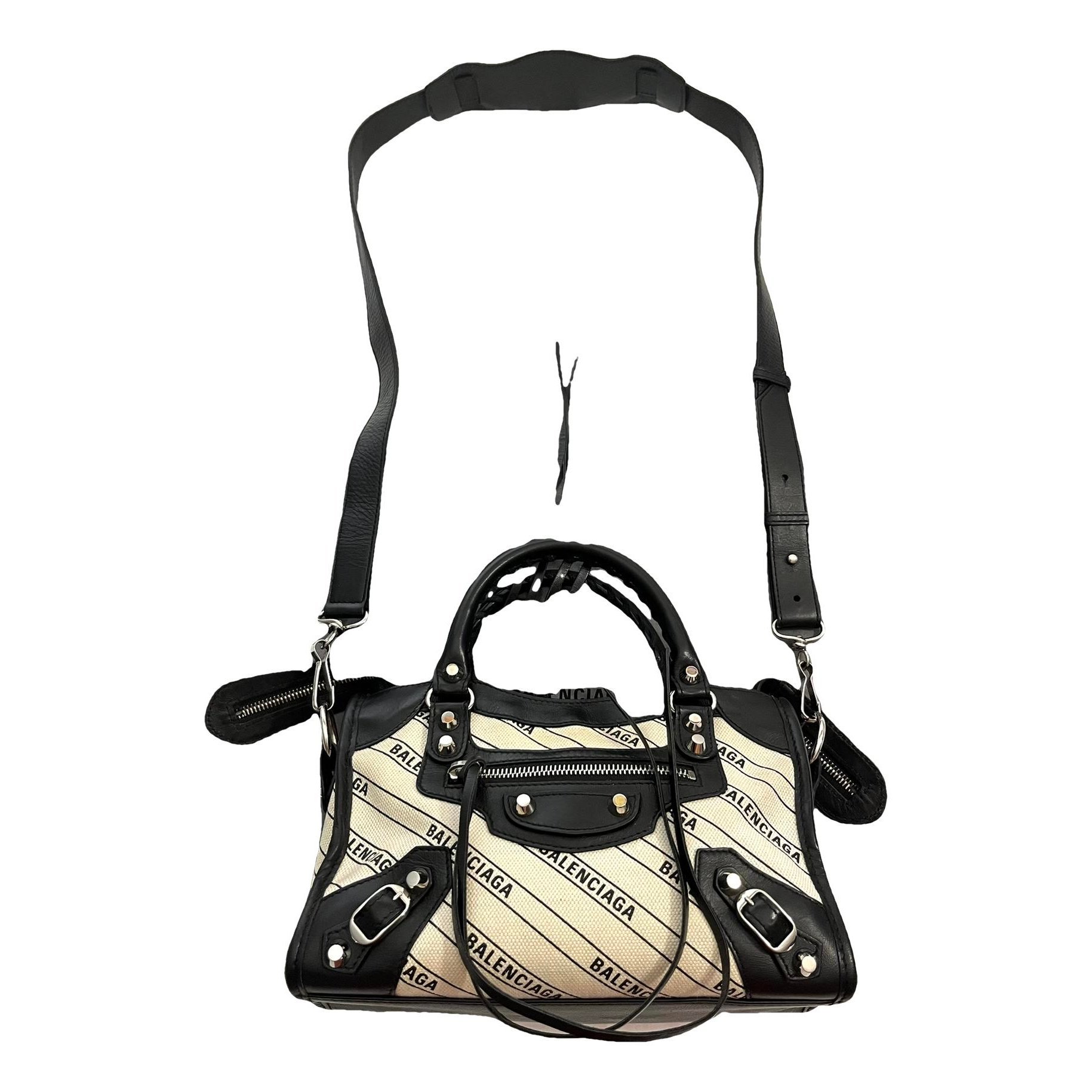 Classic Metalic leather handbag
