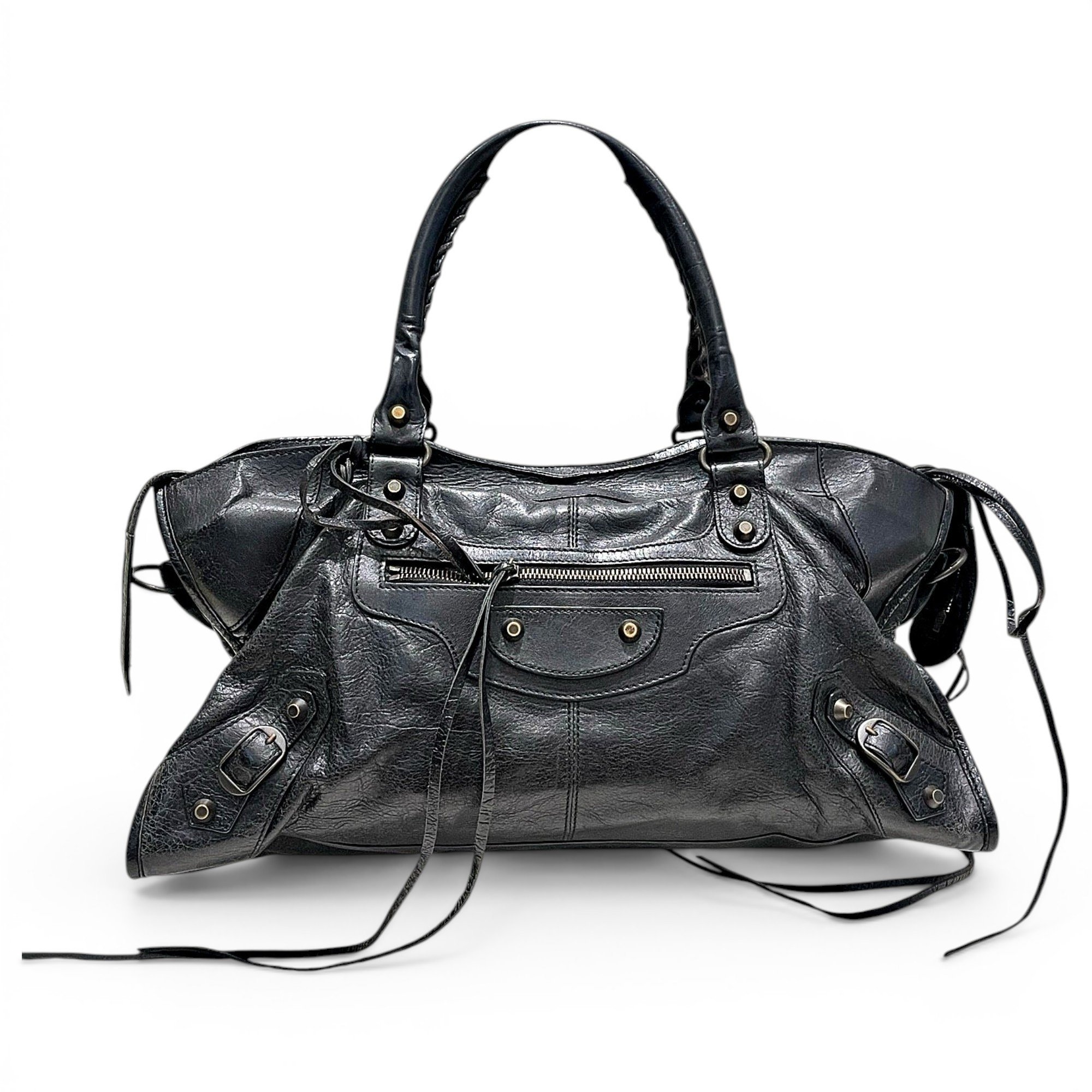 City leather bag
