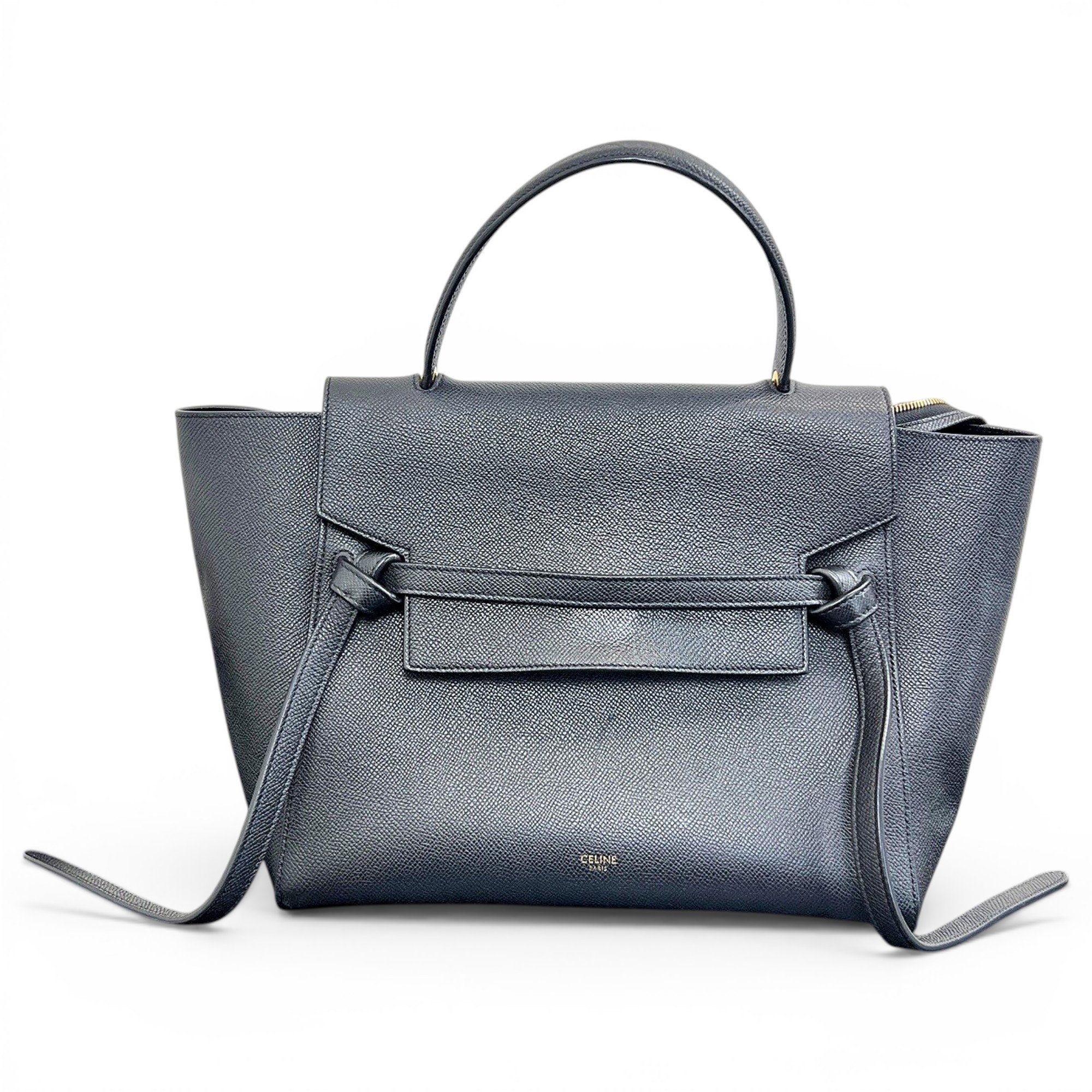 Belt leather handbag