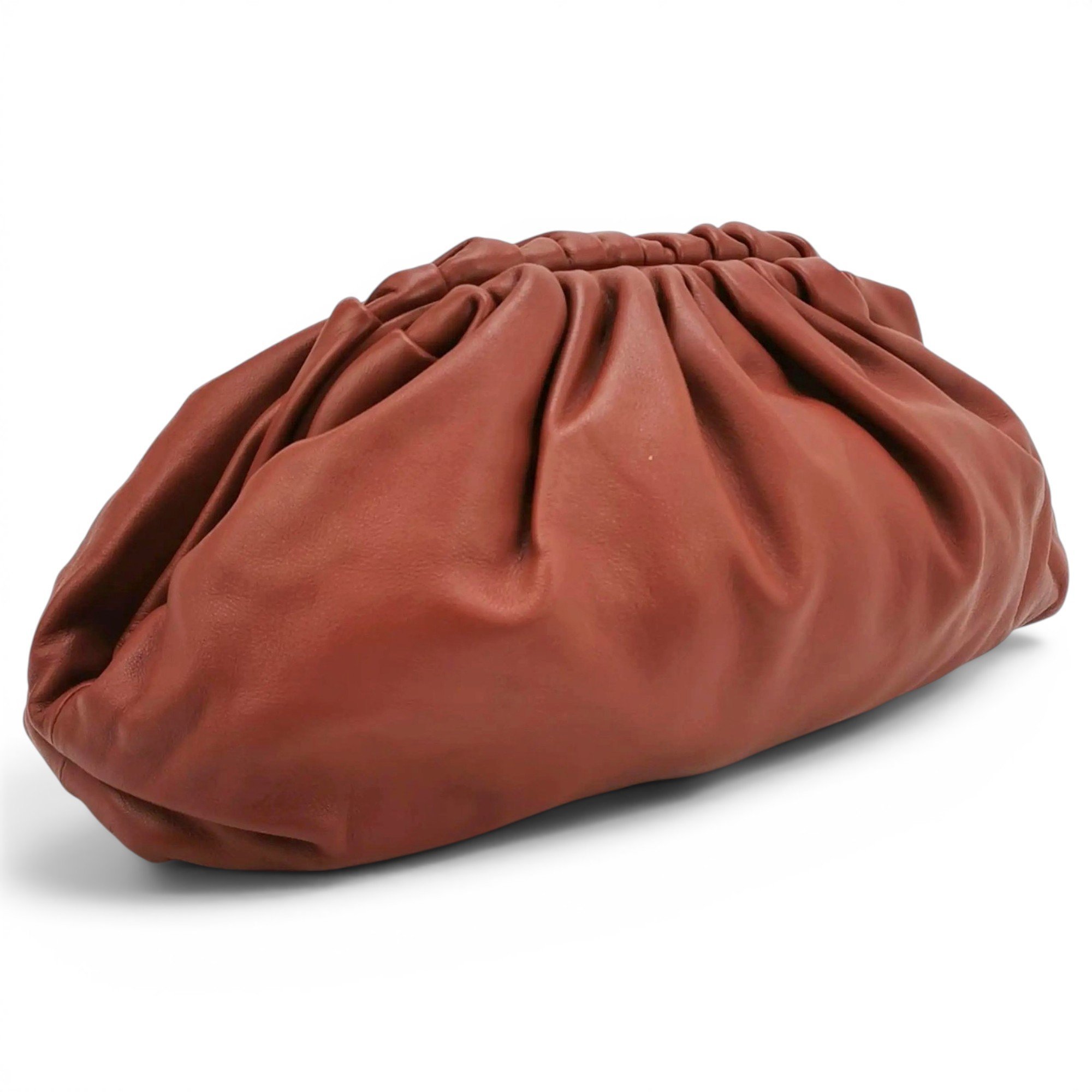 Pouch leather clutch bag