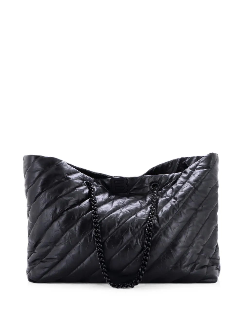 Crush Carry All Chain Quilted Leather Large tote bag