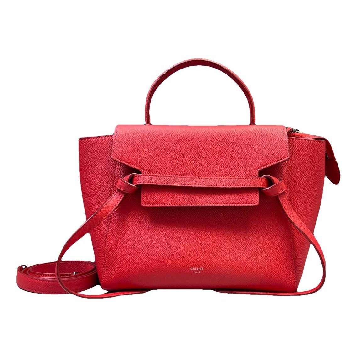 Belt leather handbag