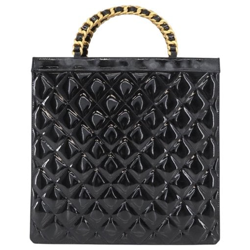 Patent leather handbag
