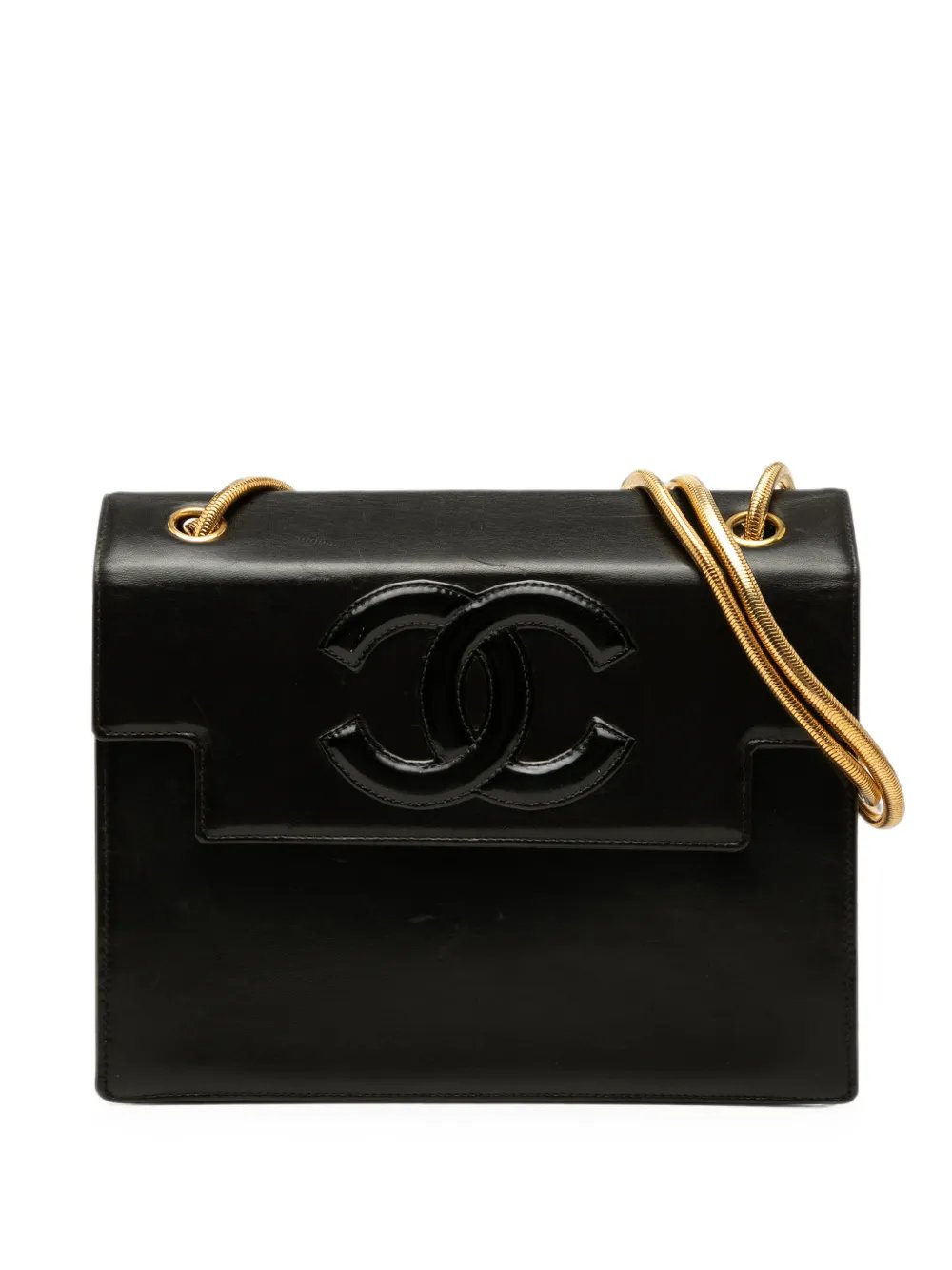 1996-1997 CC Lambskin Snake Chain Flap shoulder bag