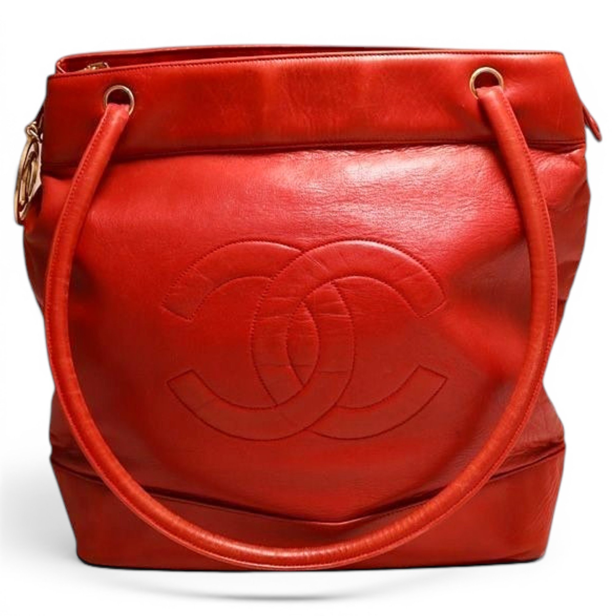 Leather tote