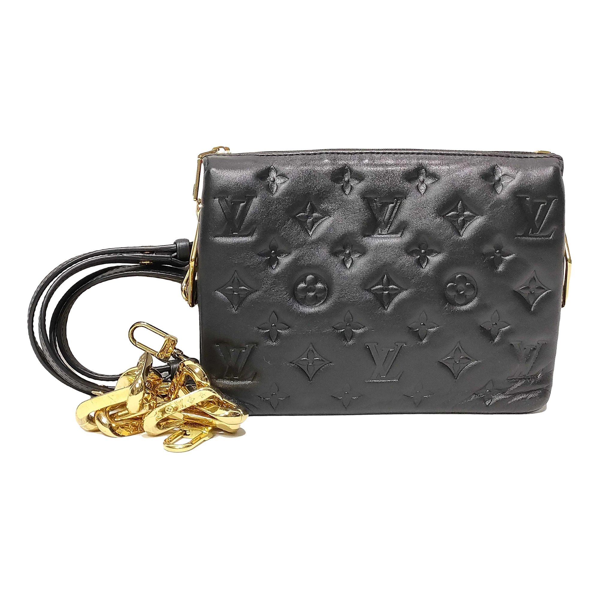 Coussin leather handbag