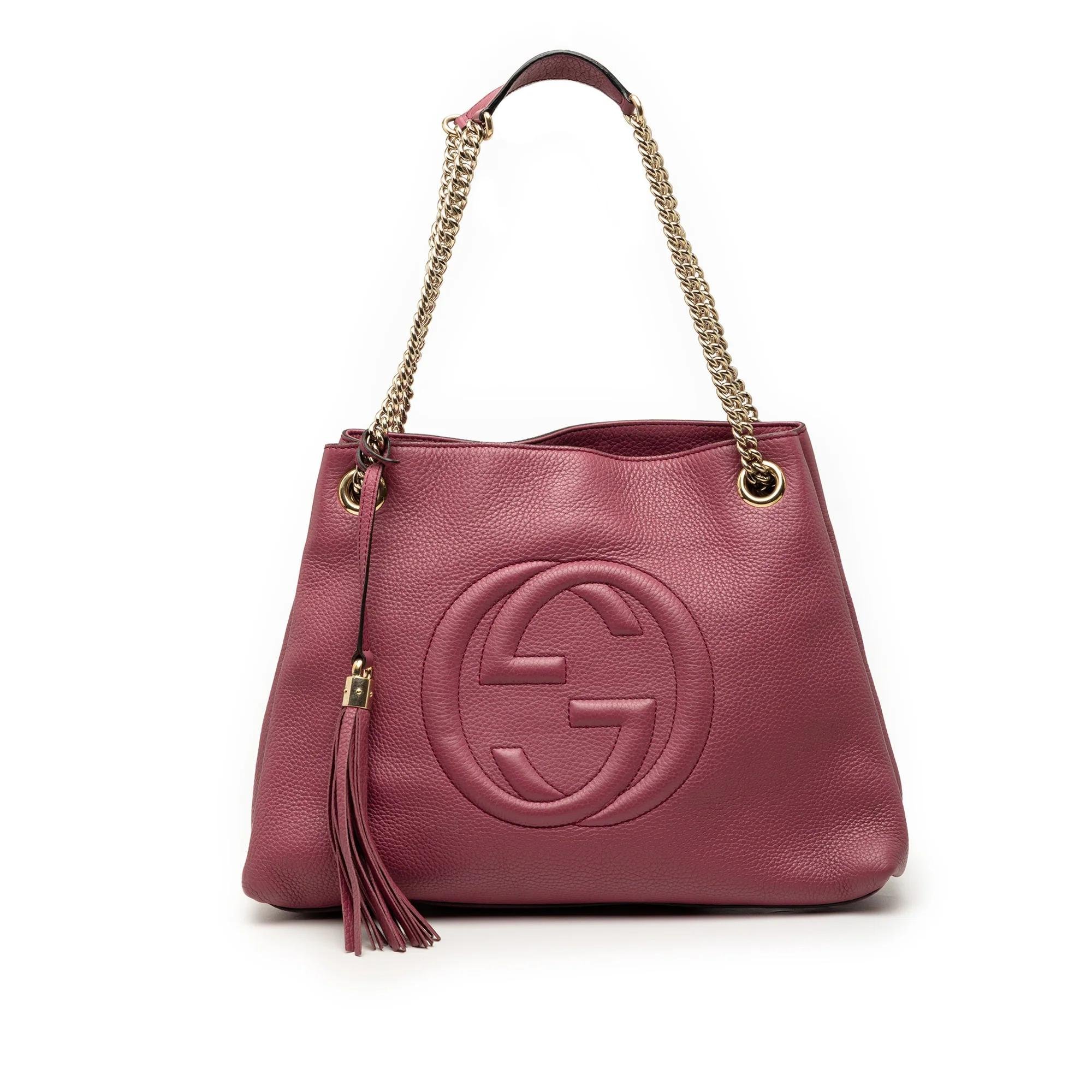 Soho Chain pony-style calfskin tote