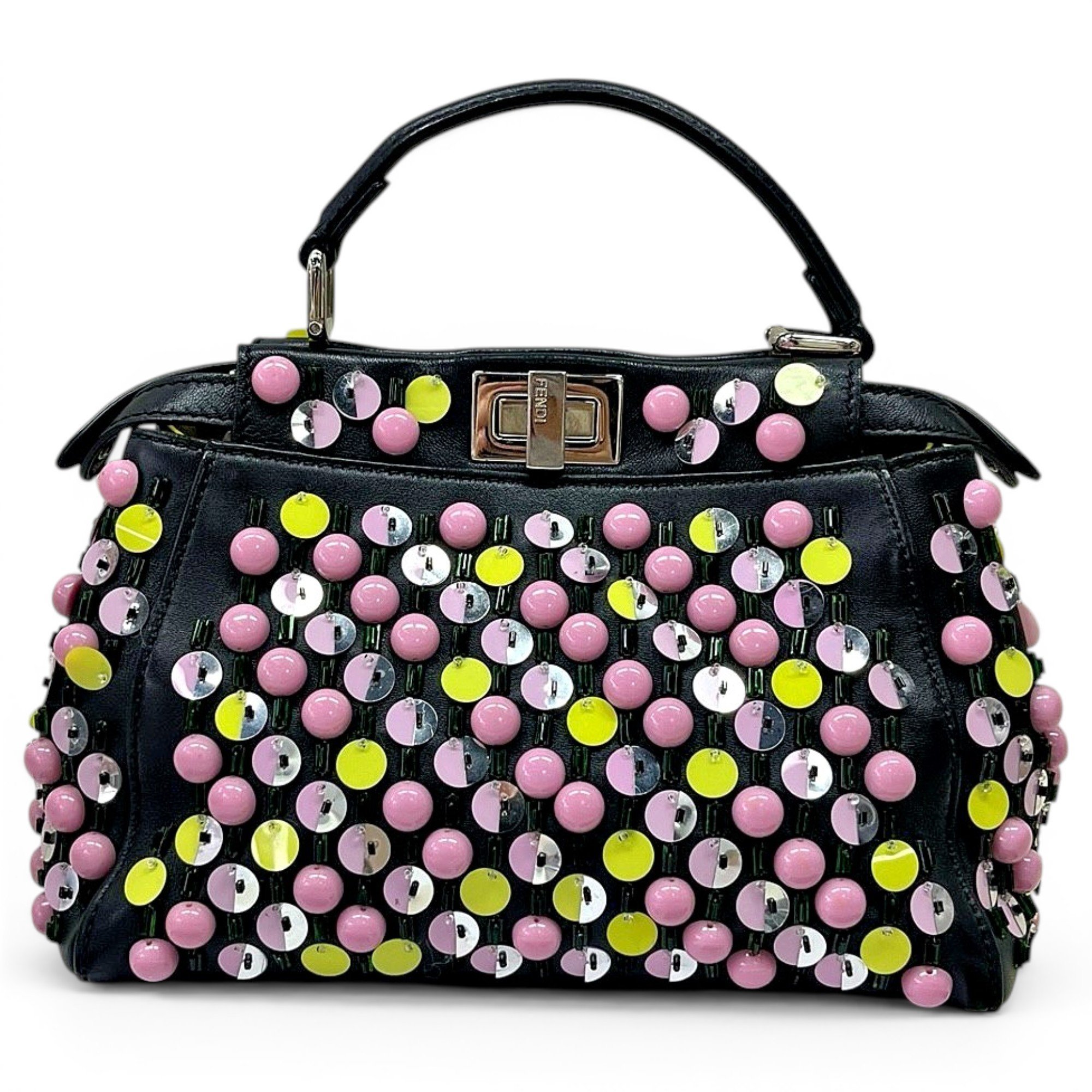 Peekaboo leather handbag