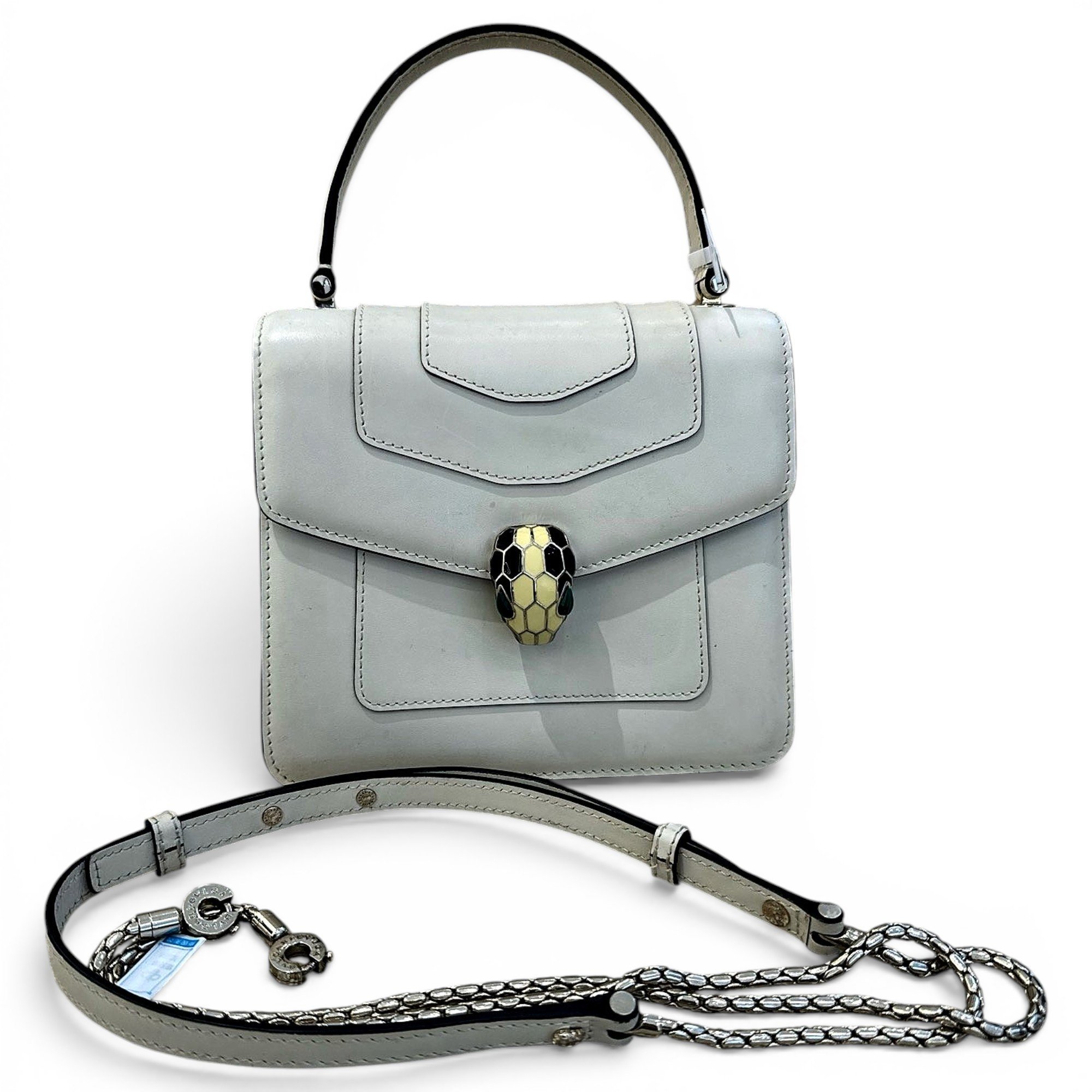 Serpenti leather bag