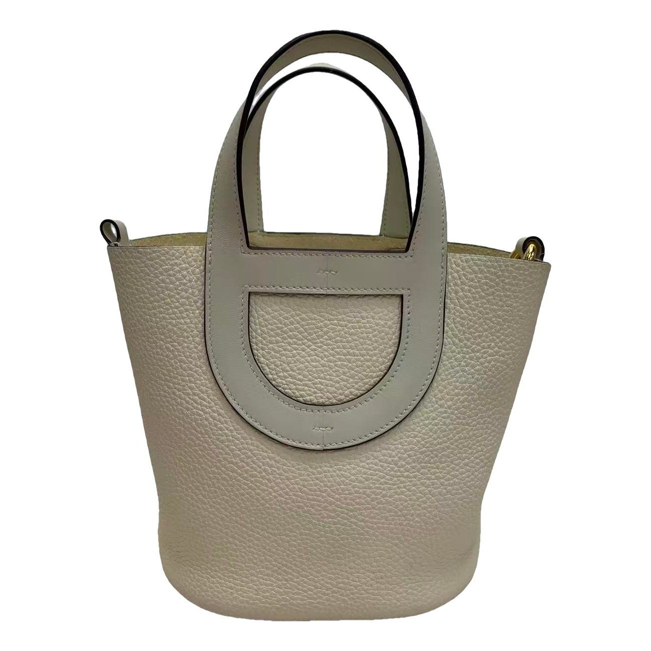 Picotin leather tote