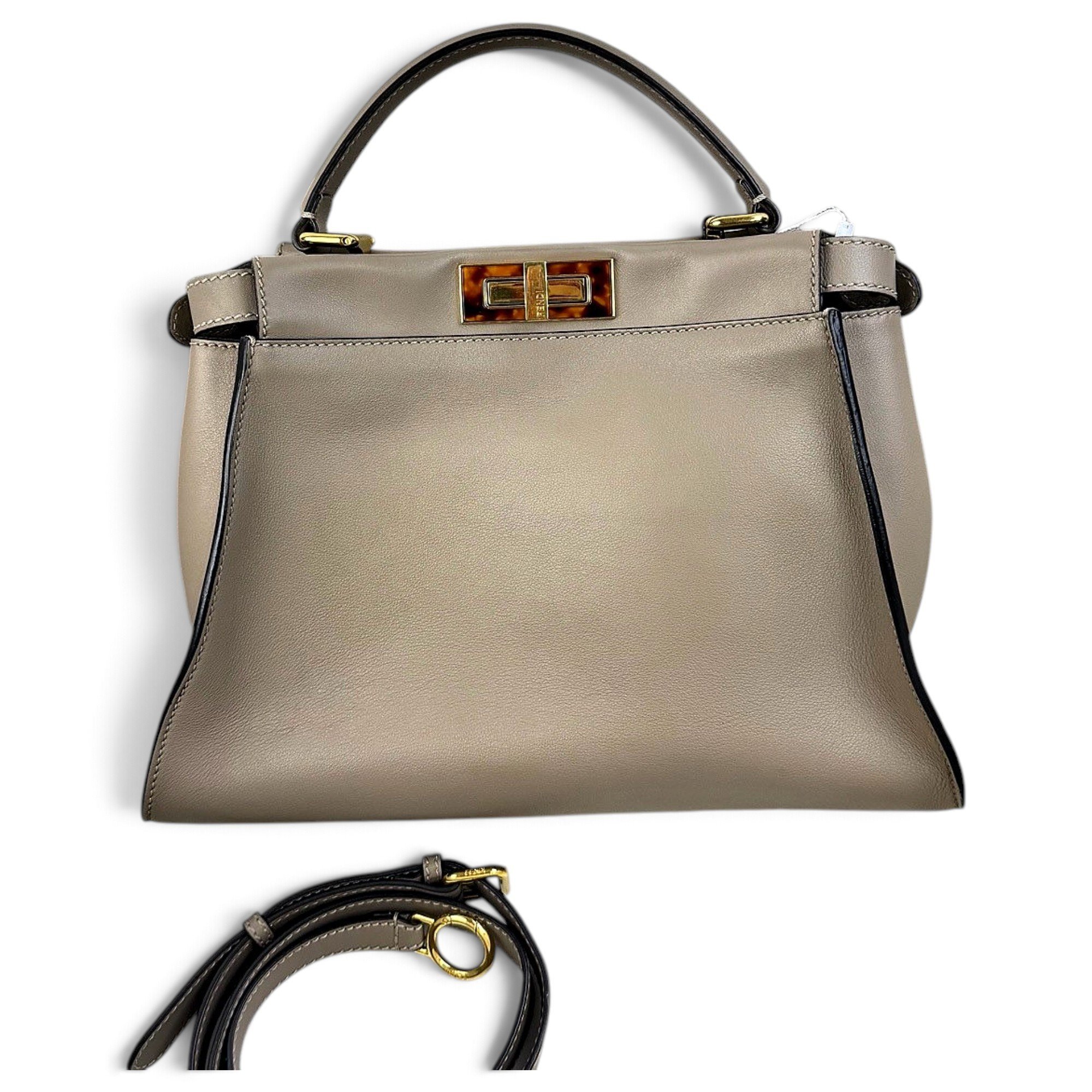 Peekaboo leather handbag