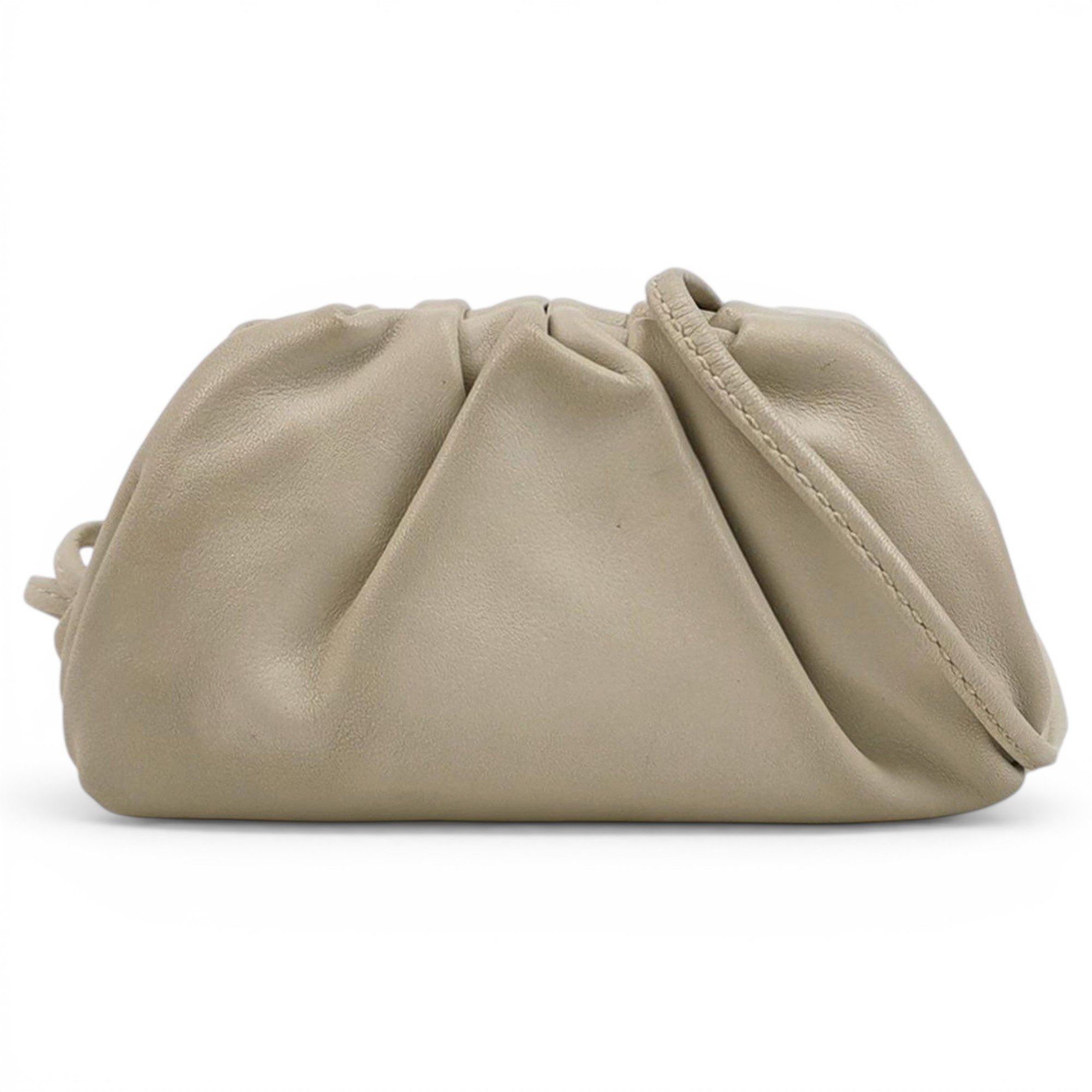 Pouch leather handbag