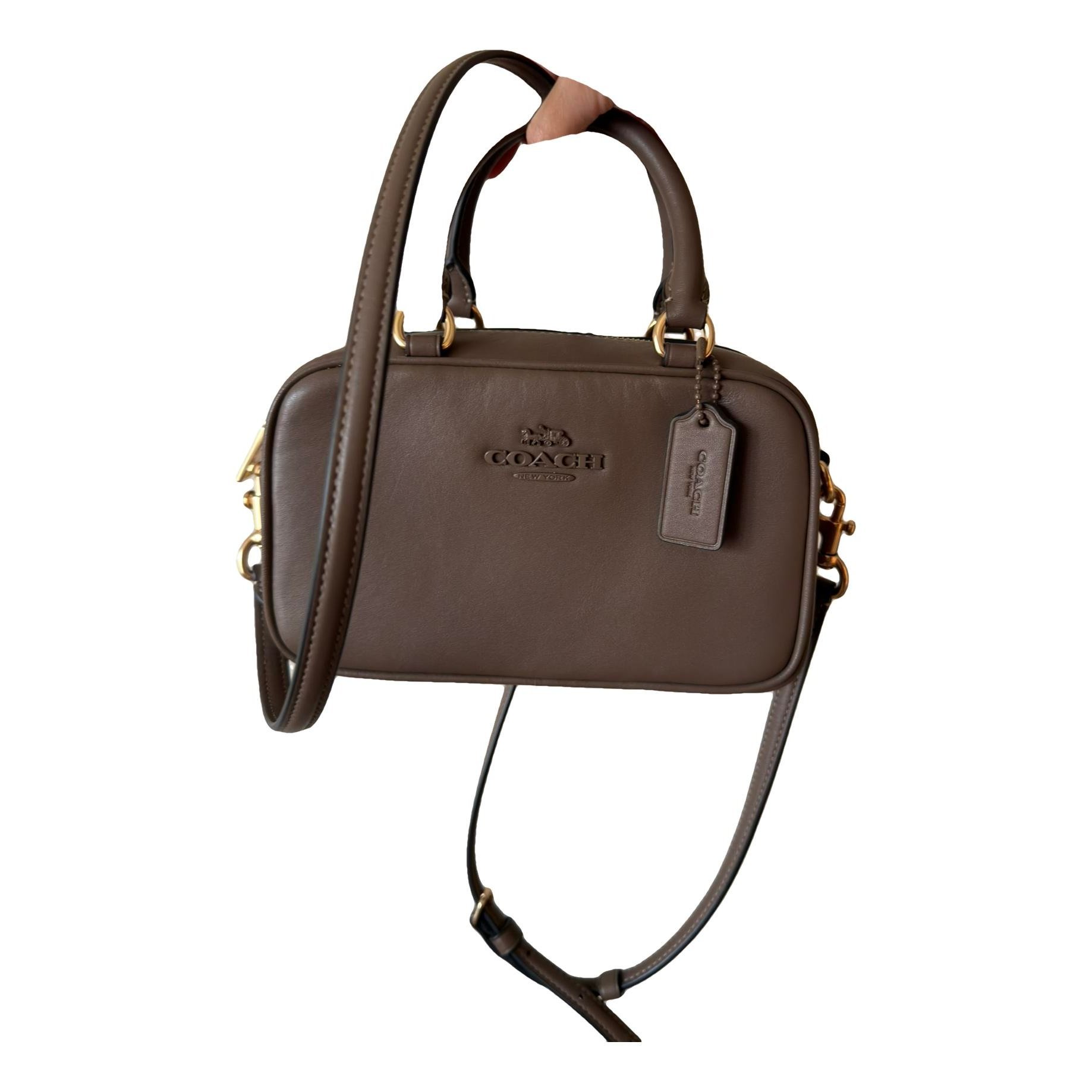 Leather mini bag