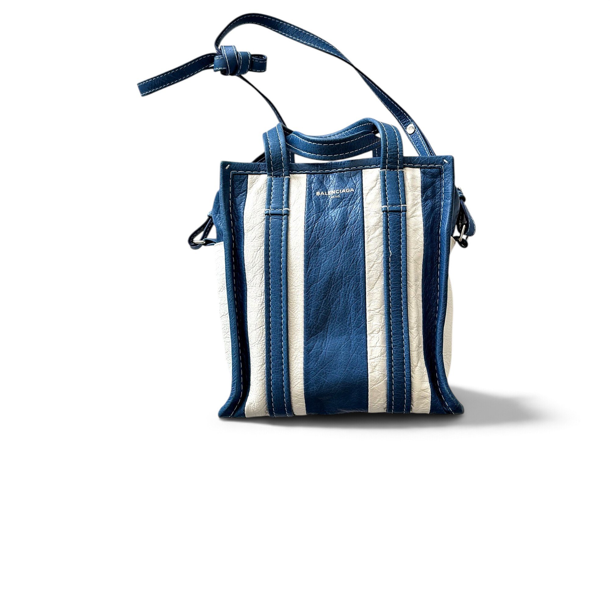 Balenciaga Shopping Phone Holder leather tote