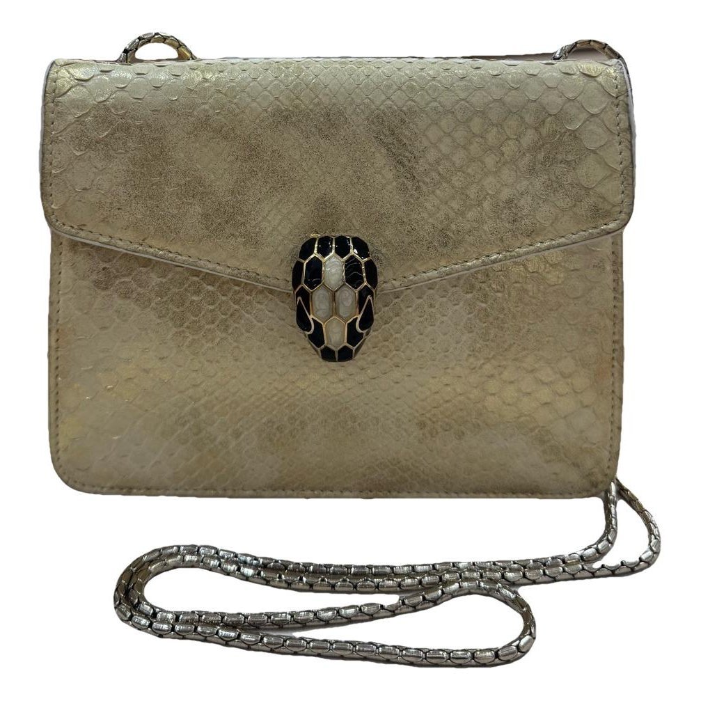 Serpenti leather handbag