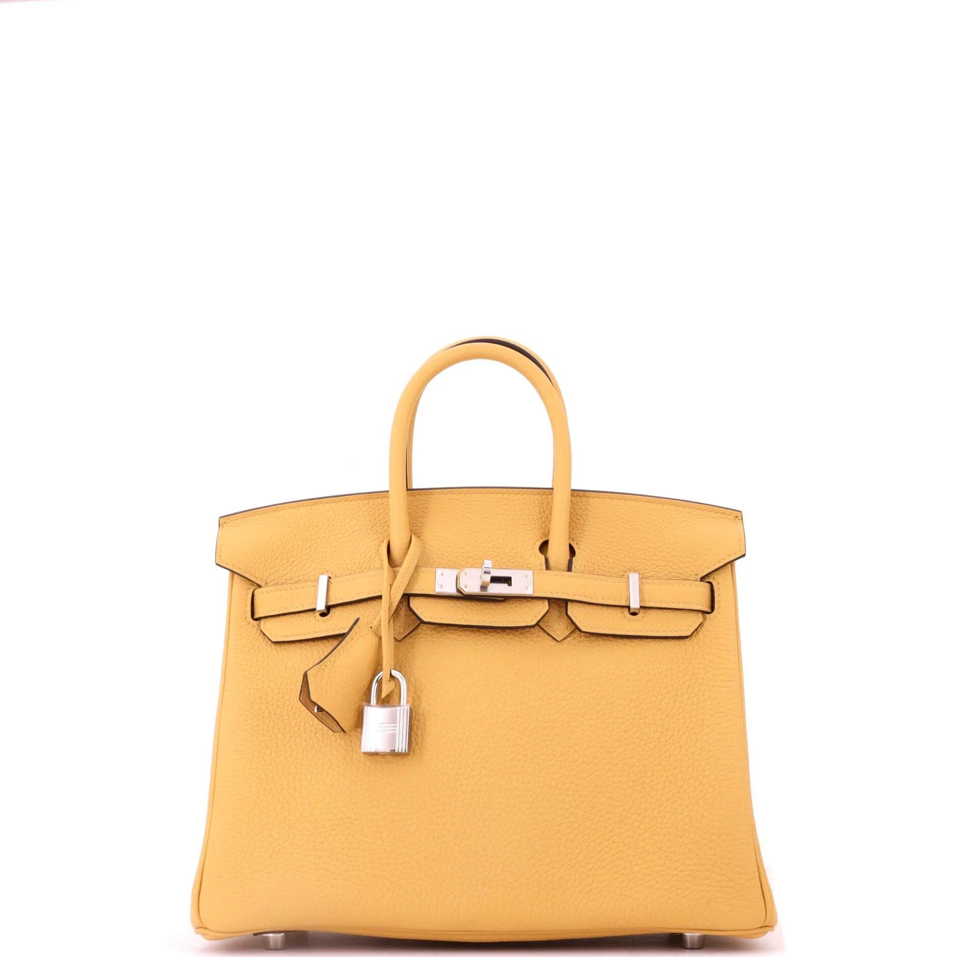 Birkin 25 leather tote