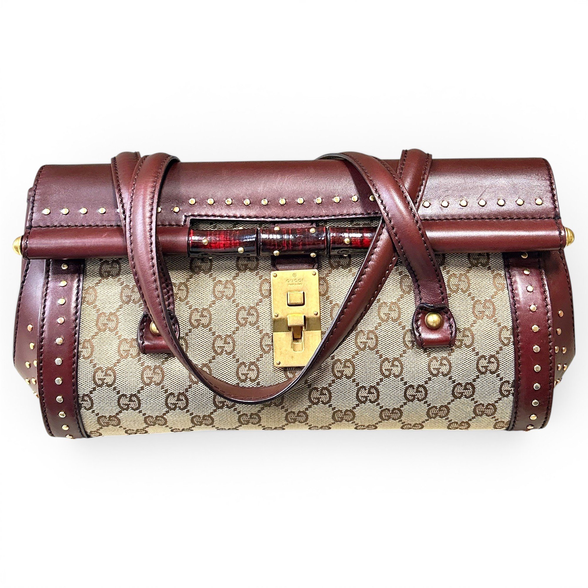 Bamboo Bullet leather handbag